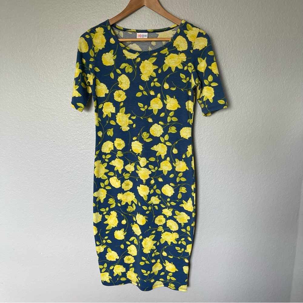 LuLaRoe Floral Julia Bodycon/Pencil Dress Size XS